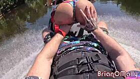 sexy latina essie gets fucked on top of jet-ski by brian omally