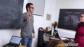 Arabic teacher fucks student dicks in assignment