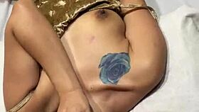 intense double penetration with dildo and cock leaves me overwhelmed with pleasure