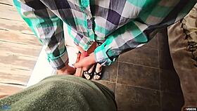 Stepsister Helps Stepbrother Quickly Cum In Her Panties