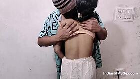 Indian village wife gets dirty creampie sex filmed with Hindi audio