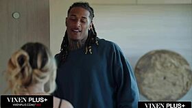 Vixenplus Naughty College Student Aria Craves Big Black Cock In Deepthroat And Facial Scenes