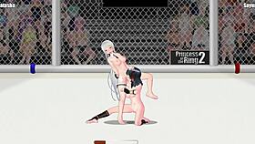 Natasha and Sayuri battle in the princess of the ring 2