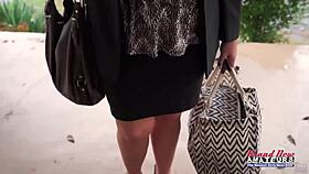 brunette milf hottie lilly m sucks a cock to get her pussy and ass fucked