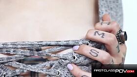 Stunning Tattooed Vixen ROCKY EMERSON MOUTH FUCKED