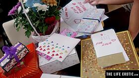 stunning blonde in black nylons masturbates to a wild orgasm