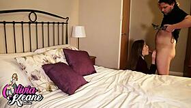 British teen 18+ sucks dick and gets fucked in pantyhose 😏