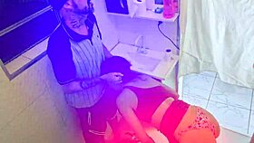 a stranger entered the women's bathroom at the disco and ended up fucking the married woman