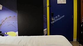 Hey, hotel room service includes perfect blowjob and squirting! 😏