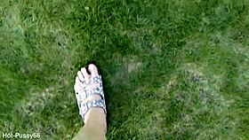 Walking Barefoot In Slippers