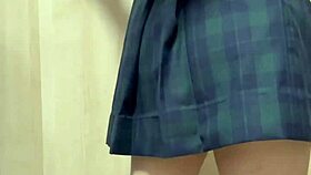 i get covered in cum and piss, forced into stinky school swimsuit with shiny anal plug