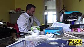 Handcuffed milf submissive throated for cum