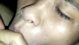 Nurse gives blowjob and creampie in sexy amateur scene