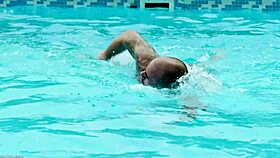 Veronica leal and alexis crystal, curvy bikini babes, enjoy outdoor pool anal threesome with doggystyle assfucking and cowgirl riding