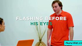 Blonde masseuse delivers nuru massage session with Delilah Day and Anthony Pierce