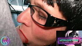 Wife porn by wifebucket - my mature hot secretary sucked my dick until it exploded on her face