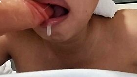 Chubby bliss, watch this busty beauty's daring dildo fun