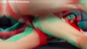 Erika Ramirez screams as that monster cock destroys her ass and pussy!