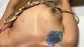 intense double penetration with dildo and cock leaves me overwhelmed with pleasure