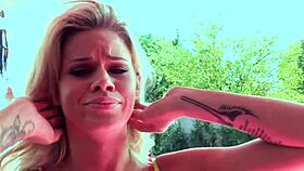 Nikki Hearts and Jessa Rhodes Lez Out by the Pool