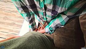 Stepsister Helps Stepbrother Quickly Cum In Her Panties