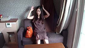 The beautiful asian mature japanese woman enjoyed a romantic afternoon with her amateur partner