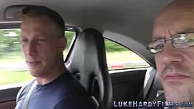 intense pleasure builds as british tattooed skank in stockings gets nailed in hardcore group threesome with handjob and blowjob