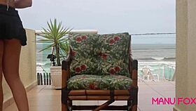 manu fox caught masturbating at home near the beach