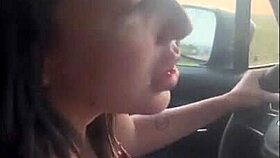 that slut shifted gears with her mouth, swallowing every drop of cum in a wild interracial blowjob