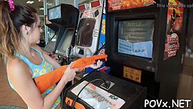 tattooed mighty man fucks sexy nymph with his cock