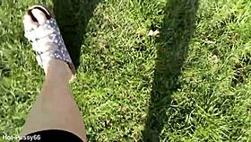 Walking Barefoot In Slippers