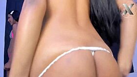 latinas with big tits surprise their friend with a sensual russian handjob