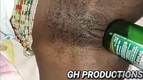 yaa yaa gets a bottle shoved in her pussy and ass at the club