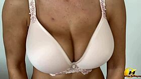 i'm jumping and bouncing my huge tits in slow motion