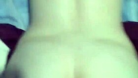 Blonde couple engages in intimate bedroom activities