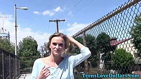 the real teen 18+ fucks me hard in public