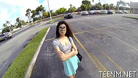 18+ Ava Taylor titan v použitej otrokyne za peniaze