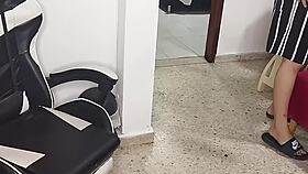 At home enjoying a young man - part 1 latina whore sucking cock 😏