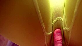 Rubbing My Perfect Wet Pussy In Wet Leggings