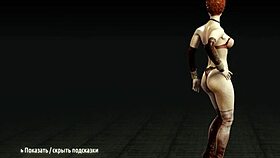 Redhead whore stripteases, flaunting big tits