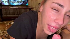 amazing hard throatfuck with messy throatpie, are you gagging yet?