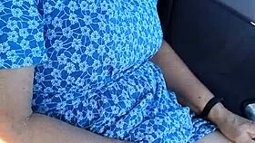 Housewife wanks in public carpark