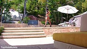 Neela Sky's petite Indian blowjob leads to huge cum facial