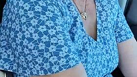 Housewife wanks in public carpark