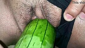 big orgasm from big dildo in back door, jets of pleasure