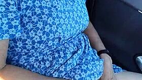 Housewife wanks in public carpark