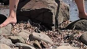 Pissing In Public Beach Compilation And Shower With Young Lola Spice