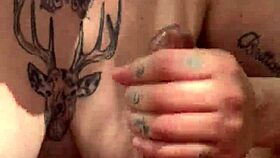 Slut Blows Big Natural Tits Outdoors