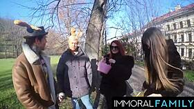 mia trejsi begs for double dicks in outdoor fun 😈