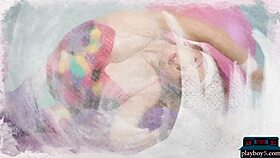 Wow, Check Out Bubble Butt Blonde Aubrey Destremps' Workout And Solo Striptease For Playboy!